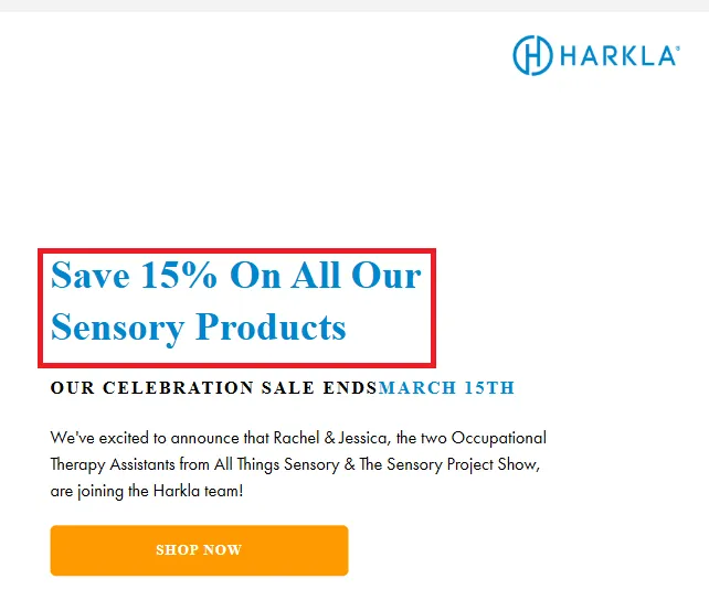 Harkla 15% OFF Promo